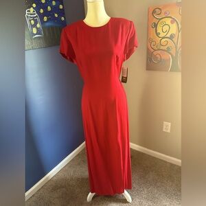 Virgo II long red dress size 16